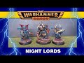 Night Lords - my accidental Warhammer 40k army