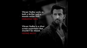 Thumbnail of Vikram Vedha Reviews & Reactions | Hrithik Roshan | Saif Ali Khan ||