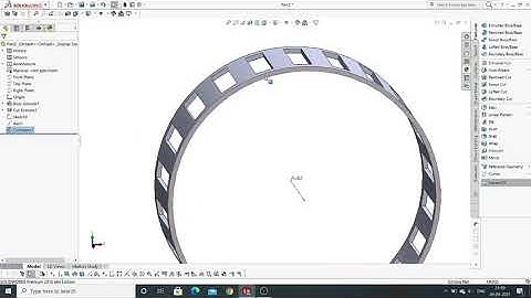 Solidworks tutorial 3D circular pattern/ Hose clamp/ by cad design