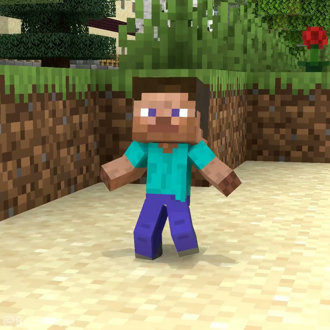 When Steve strays into the villager's territory! ?
