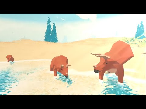 Видео: Mesozoic Dawn | Triceratops Family Journey: A Tragic End