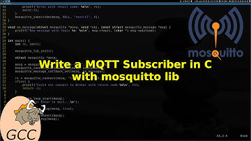 Write a MQTT Subscriber in C with mosquitto lib