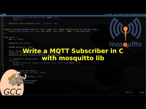 Write a MQTT Subscriber in C with mosquitto lib