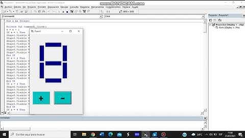DISPLAY 7 SEGMENTOS en Visual Basic