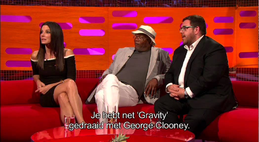 The Graham Norton Show op Acht Sandra Bullock Samuel L
