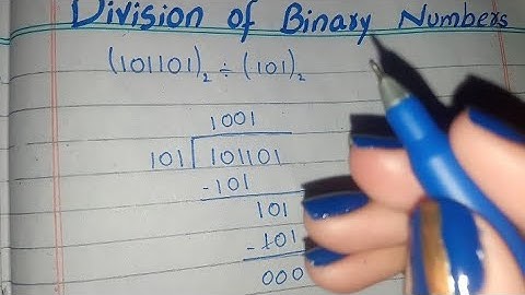 Division of Binary Numbers, Division of Binary Numbers (Urdu/Hindi)