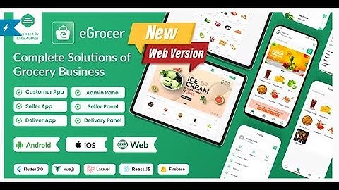 eGrocer   Online Multi Vendor Grocery Store, eCommerce Marketplace Flutter  @topnewcode