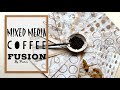 DIY: making some mixed media papers using coffee. coffee papers