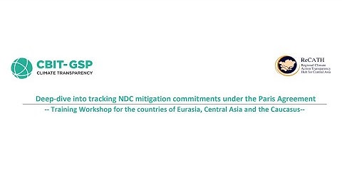 Introductory webinar: NDC Tracking for Eurasia Central Asia and the Caucasus