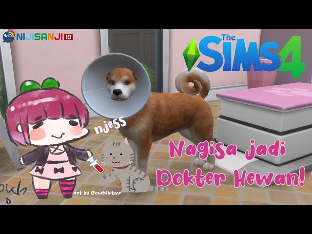 〔The Sims 4〕NIJISANJI ID VET CLINIC!【NIJISANJI ID | NAGISA ARCINIA】のサムネイル