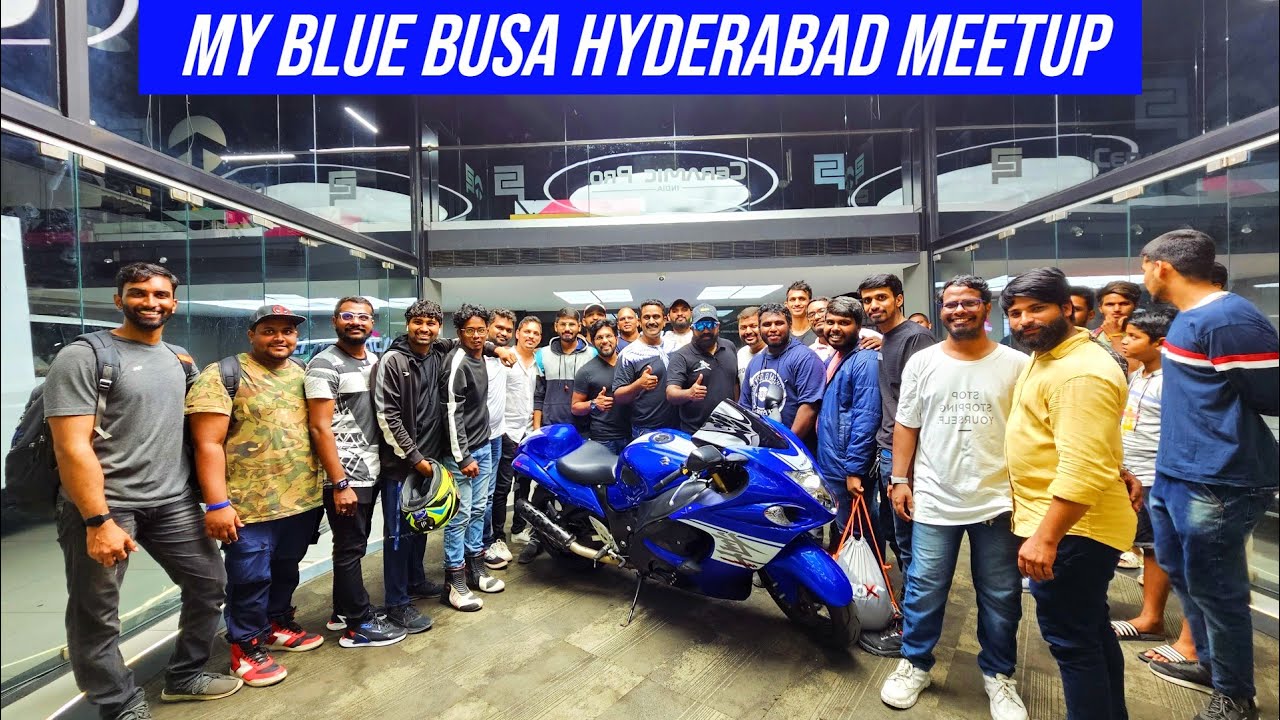 Taking Delivery of My New Blue Hayabusa | Hyderabad Meetup