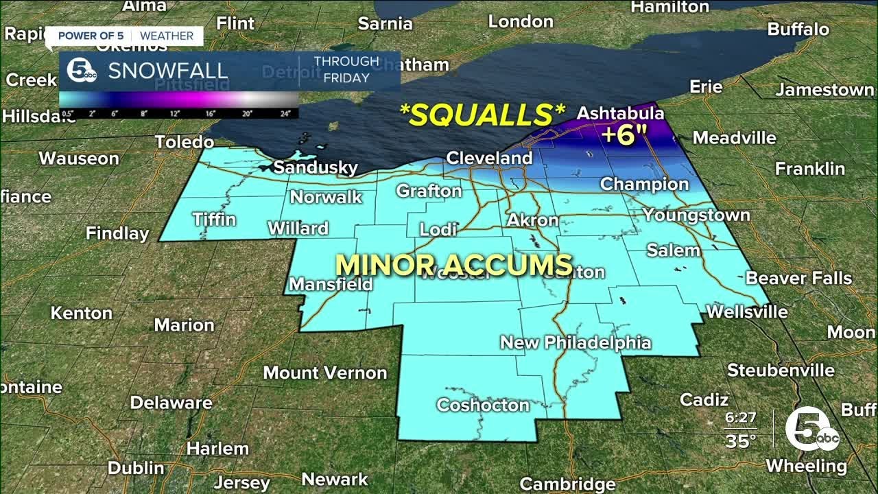 Lake Effect Snow Warnings, Winter Weather Advisories issued for East ...