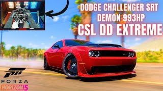 Dodge Challenger SRT Demon 993 Hp/Forza Horizon 5/Gameplay/CSL DD Extreme