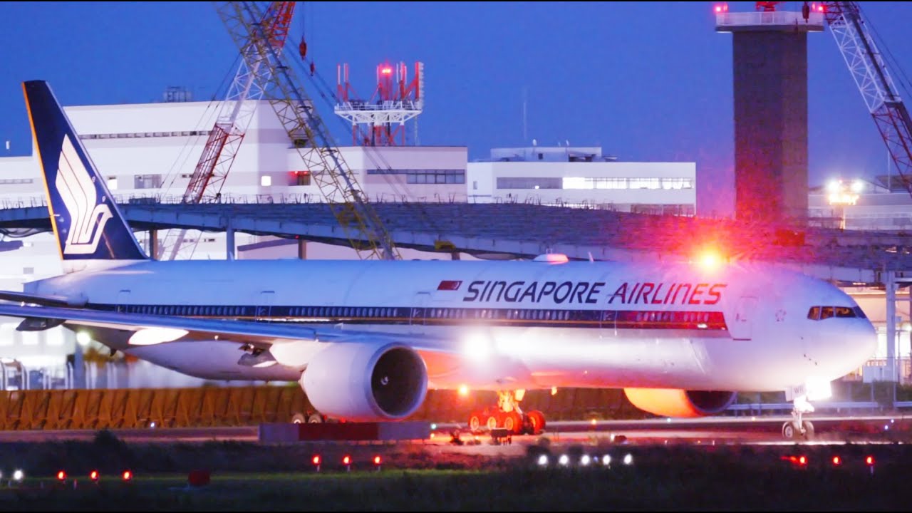 Singapore Airlines Boeing 777-300ER 9V-SWR 9V-SWI Takeoff from Narita 16R | NRT/RJAA | Star Alliance