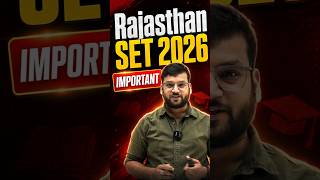 Rajasthan SET 2026 | Exam Form | Exam Date | New Batch Start #exam #rajasthan