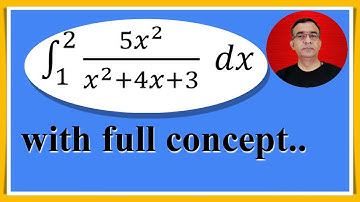Evaluate the definite integral from limit 1 to 2 5x^2/x^2+4x+3 dx |Important  Question of integral