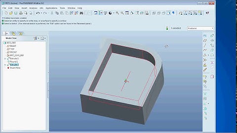 3D Modelling using Pro Engineer (ProE) Wildfire - Part 1