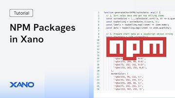 Using NPM Packages in Xano