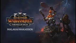 Total War: Warhammer III 1# Малакай Макайссон - Гномы - легенда + 10%