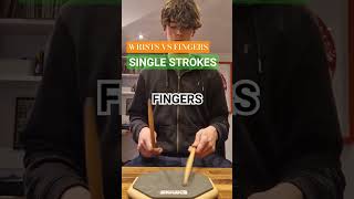 Wrists Vs Fingers Single Strokes drum drumm alinstrument drummer drumsy percussion