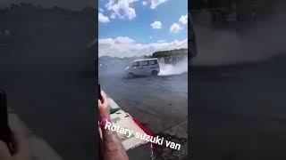Rotary Suzuki Van Burnout