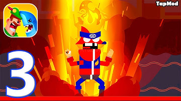 Bowmasters Archery Shooting - Gameplay Walkthrough Part 3 - 3 New Characters - iOS, Android Gameplay