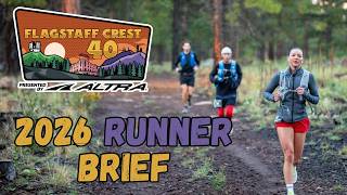 2026 Flagstaff Crest Runner Briefing @AravaipaRunning