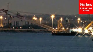 Largest Crane On Eastern Seaboard Arrives To Clean Up Baltimore's Collapsed Francis Scott Key Bridge