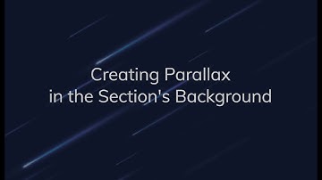 JetElements. Creating Parallax in the Section