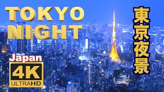 4K  Tokyo night View 東京の夜景 Cyberpunk 観光 旅行 夜景  首都高速 Japan trip Cruising City  新宿 渋谷 Shibuya Shinjuku