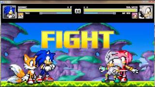 MUGEN SONIC AND TAILS VS SILVER AND AMY 2015 by Sonic And Tails - 