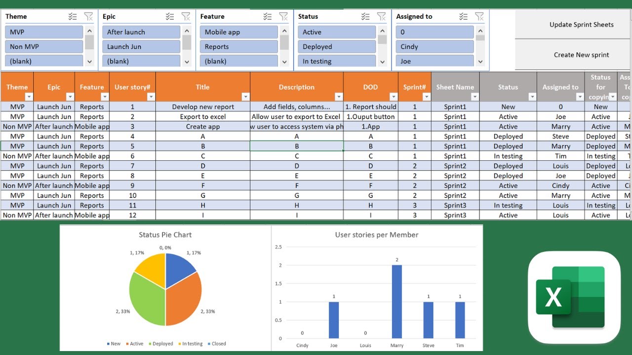 Scrum Board in Excel - YouTube scrum-board-in-excel-youtube