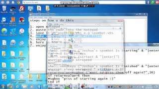 HERE IS HOW TO MAKE YOUR OWN SIMPLE SPAM BOT