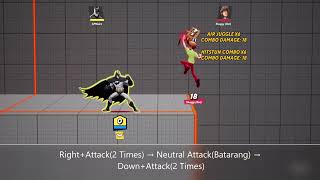 Batman - Side Attack & Batarang Basic [MultiVersus Combo]