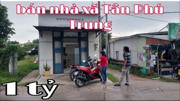 Bán nhà cấp 4, có gác lửng, Pháp lý vi bằng, thuộc ấp bến đò, giá bán 1 tỷ