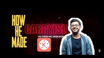 How to make carryislive stream intro music countdown with kinemaster