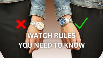Watch Rules EVERY Man Should Know | Fossil Watches