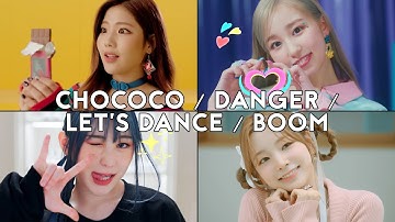 gugudan/woo!ah!/LEE CHAE YEON/Rocket Punch MVs, but every time they say the title the song changes