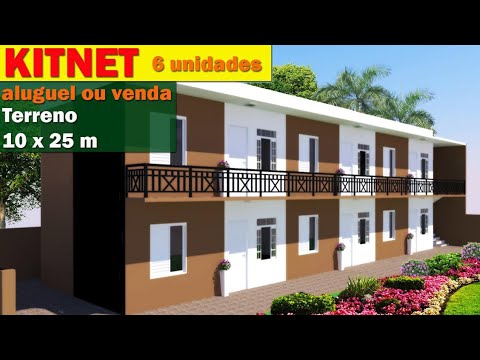 KITNET PROJETO DE 6 KITNETS PARA ALUGAR - YouTube
