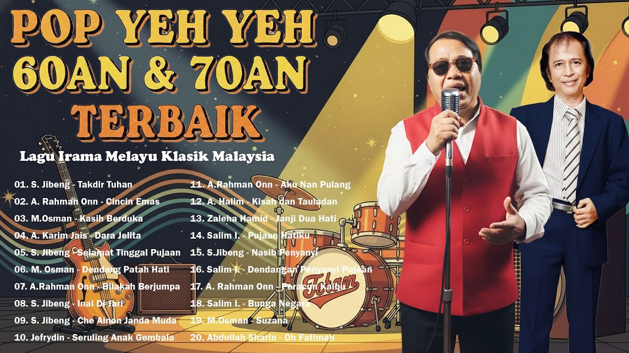Pop Yeh Yeh 60an dan 70an Terbaik 🌙 Lagu Melayu Klasik Lama Tak Lapuk Zaman