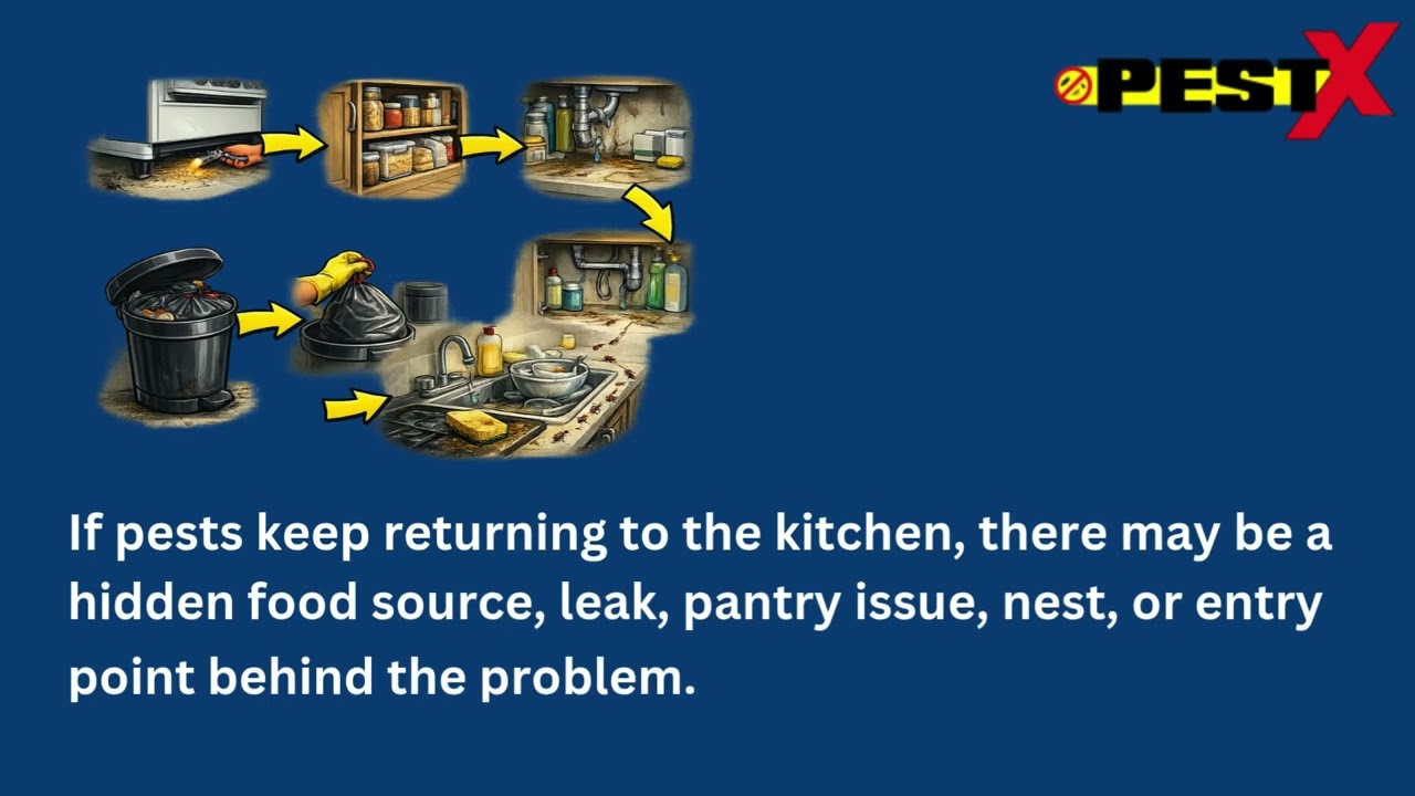 ⁣Why Kitchens Attract the Most Pests