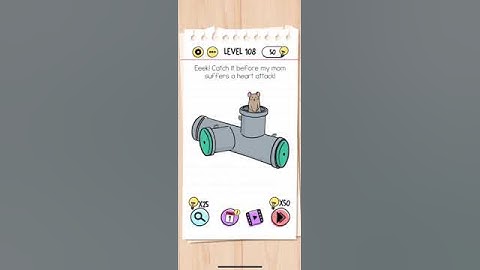 Brain Test Level 108 Eeek! Catch it before my mom suffers a heart attack