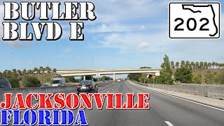 FL 202 East  Butler Blvd.  Jacksonville to Jacksonville Beach  Florida  4K Highway Drive