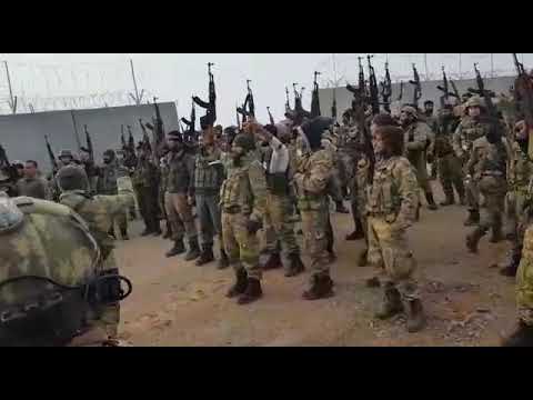 Afrinde Türk Askeri Ve Özgür Suriye Ordusu Komando Marşı
