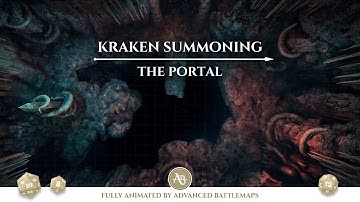 D&D | Pathfinder | Kraken Summoning - The Portal | Animated Battle Maps | Virtual Tabletop