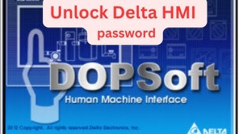 Unlock/Bypass HMI Delta Project Password