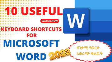 Top 10 Microsoft Word Keyboard Shortcuts-Microsoft Word tips and tricks2023-Microsoft Word Tutorial