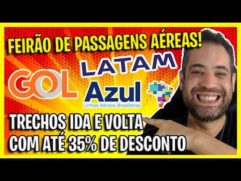 GOL, AZUL E LATAM! SUPER FEIRÃO DE PASSAGENS AÉREAS PROMOCIONAIS ROLANDO HOJE!