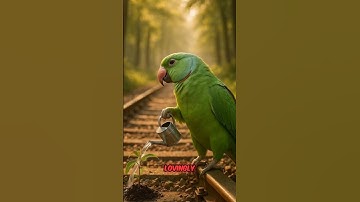 🌱 The Parrot Who Planted a Tree – Heart Touching Animated Story #ai #parrot #shorts #usa