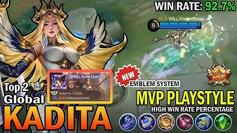 KADITA TOP GLOBAL GAMEPLAY | MVP PLAYSTYLE, HIGH WIN RATE PERCENTAGE | MOBILE LEGENDS
